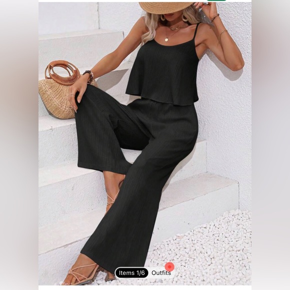 SHEIN Other - Brand new SHEIN VCAY Solid Cami Top & Wide Leg Pants